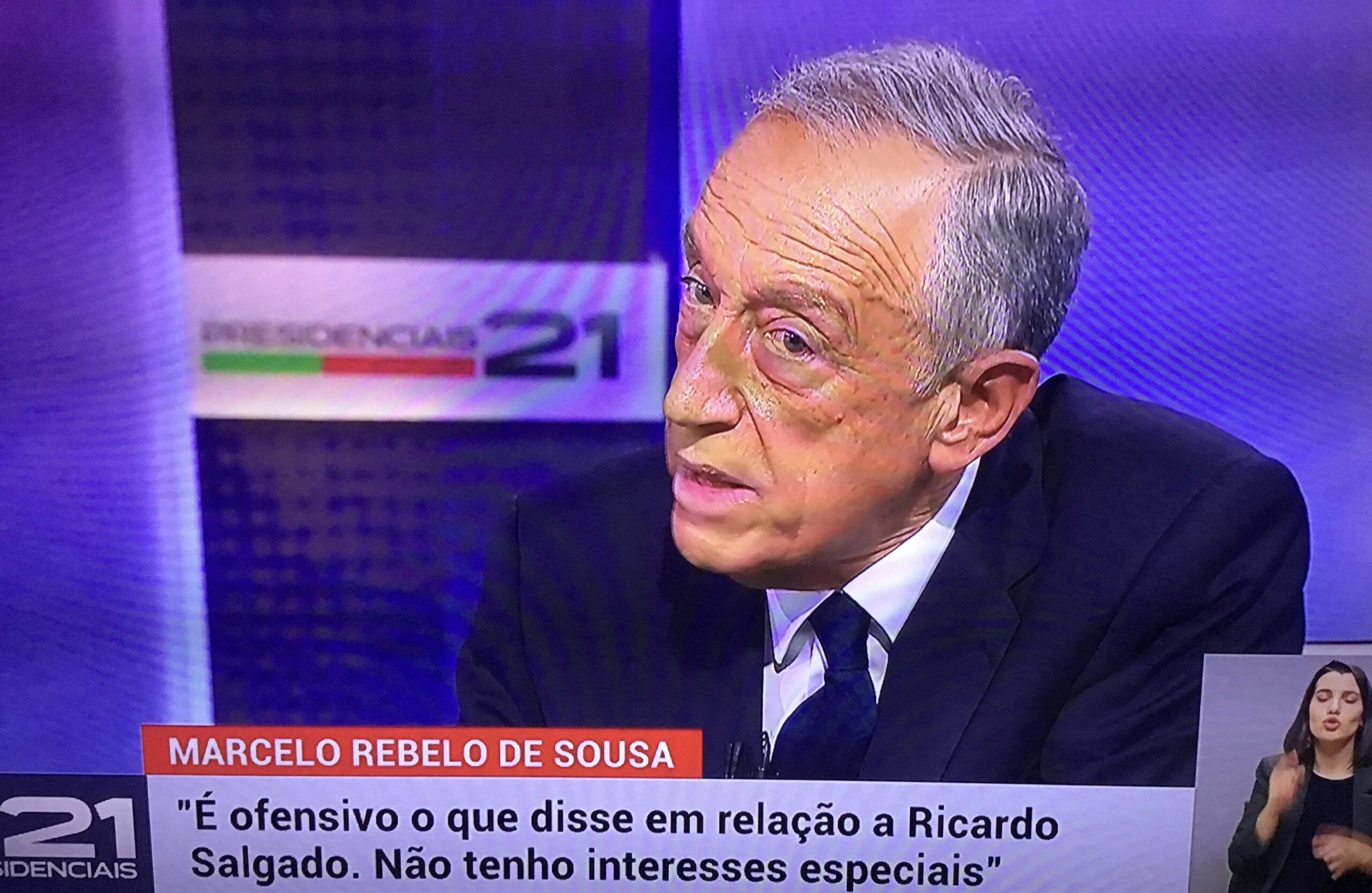 Marcelo Rebelo de Sousa em debate com Ana Gomes